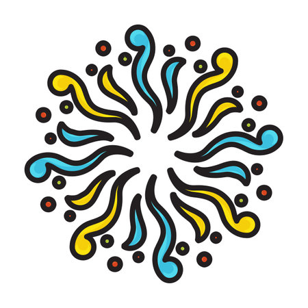 Christmas firework vector icon.Color vector logo isolated on white background christmas firework.のイラスト素材
