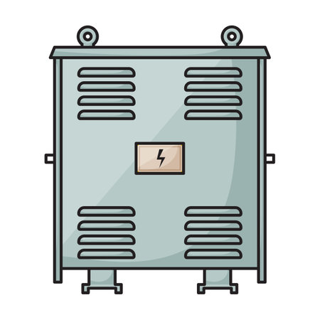 Transformer vector icon.Color vector logo isolated on white background transformer .のイラスト素材