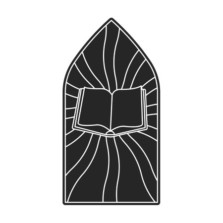 Glass vector black icon. Vector illustration glass window on white background.のイラスト素材