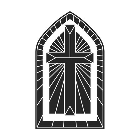 Glass vector black icon. Vector illustration glass window on white background.のイラスト素材