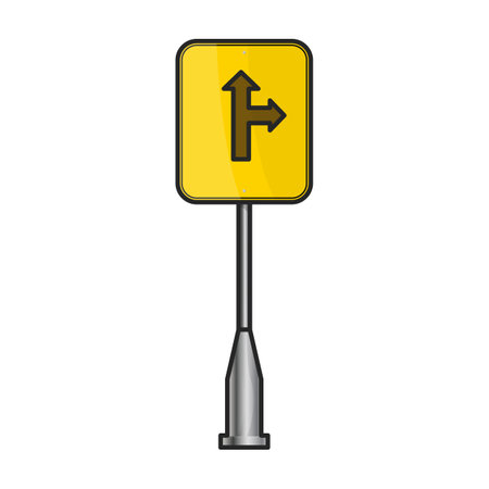 Road sign vector iconのイラスト素材