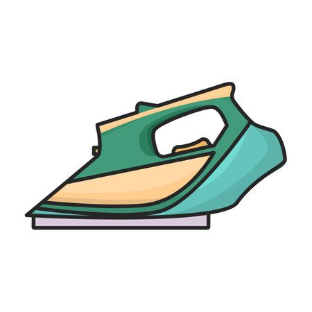 Electric iron vector iconのイラスト素材