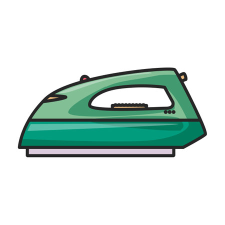 Electric iron vectorのイラスト素材