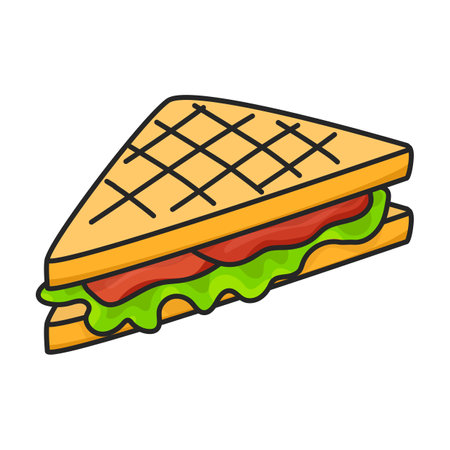 Sandwich vector iconのイラスト素材