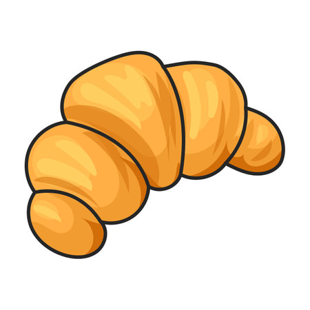 Croissant vector iconのイラスト素材