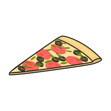 Pizza vector iconのイラスト素材