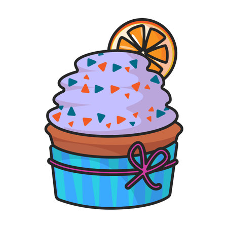 Cupcake vector iconのイラスト素材