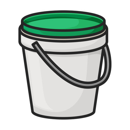 Bucket plastic vectorのイラスト素材