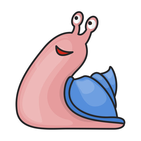 Snail vector iconのイラスト素材