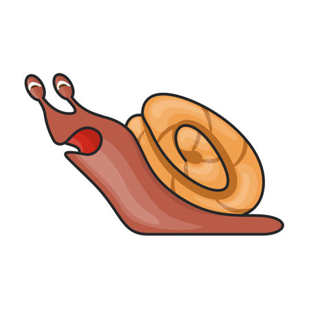 Snail vector iconのイラスト素材