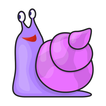 Snail vector iconのイラスト素材