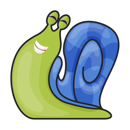 Snail vector iconのイラスト素材