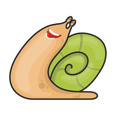 Snail vector iconのイラスト素材