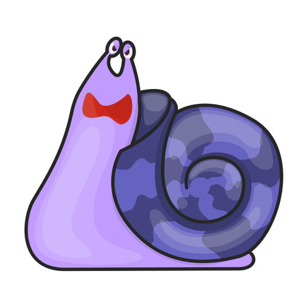 Snail vector iconのイラスト素材