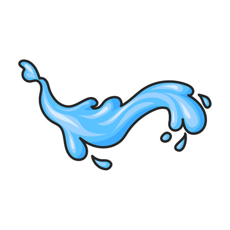 Water splash vector iconのイラスト素材
