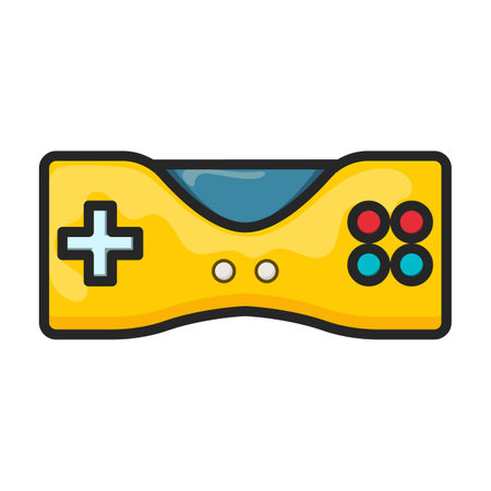 Game of joystick vector icon.Color vector logo isolated on white background game of joystick.のイラスト素材