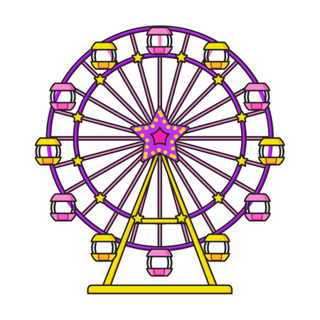 Wheel of review vector icon.Color vector logo isolated on white background wheel of review.のイラスト素材
