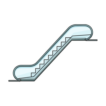 Staircase vector icon.Color vector logo isolated on white background staircase.のイラスト素材