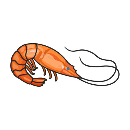 Lobster vector icon.Color vector logo isolated on white background lobster.のイラスト素材
