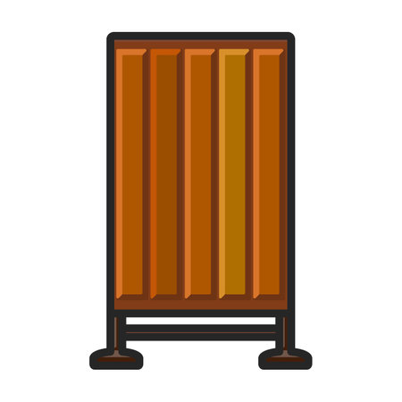 Trash box vector icon.Color vector logo isolated on white background trash box.のイラスト素材