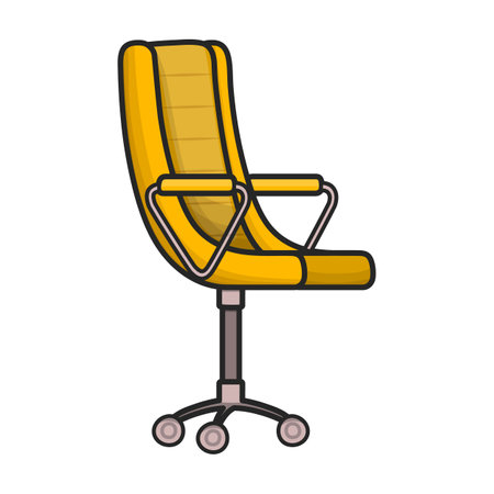Office chair isolated vector illustration graphic design. EPS10 vector illustration graphic designのイラスト素材