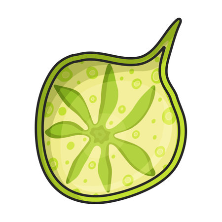 Plankton vector icon.Color vector logo isolated on white background plankton.のイラスト素材