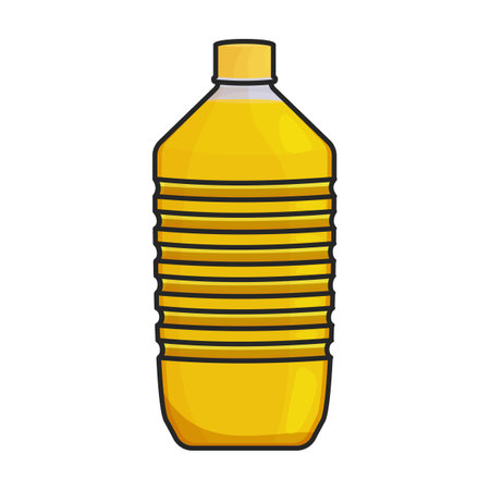 Bottle oil vector icon.Color vector logo isolated on white background bottle oil.のイラスト素材