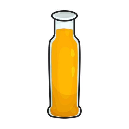 Bottle oil vector icon.Color vector logo isolated on white background bottle oil.のイラスト素材