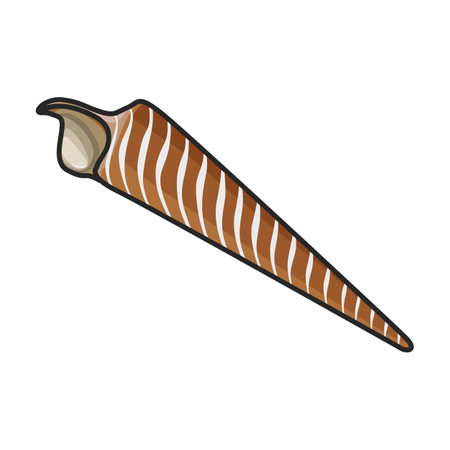 Shell sea vector color icon. Vector illustration sea shell on white background. Isolated color illustration logo of seashell.のイラスト素材