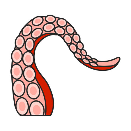 Octopus vector icon.Color vector logo isolated on white background octopus.のイラスト素材