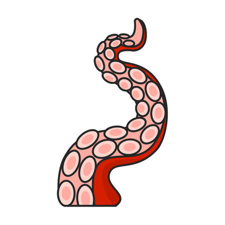 Octopus vector icon.Color vector logo isolated on white background octopus.のイラスト素材