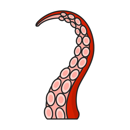 Octopus vector icon.Color vector logo isolated on white background octopus.のイラスト素材