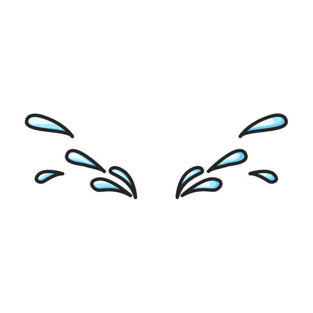 Tears vector icon.Color vector logo isolated on white background tears.のイラスト素材