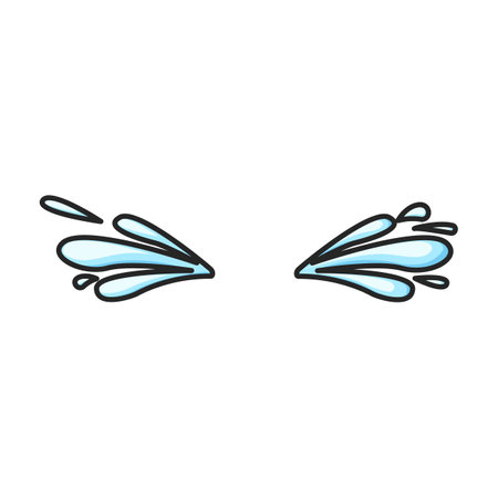 Tears vector icon.Color vector logo isolated on white background tears.のイラスト素材