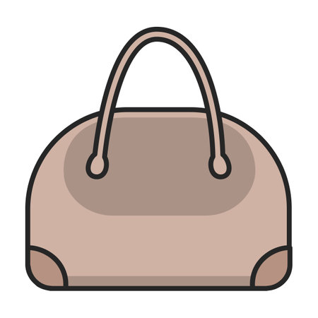 Bag vector icon.Color vector logo isolated on white background bag.のイラスト素材