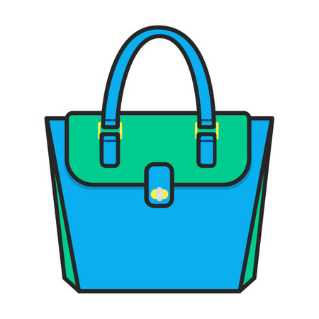 Bag vector icon.Color vector logo isolated on white background bag.のイラスト素材