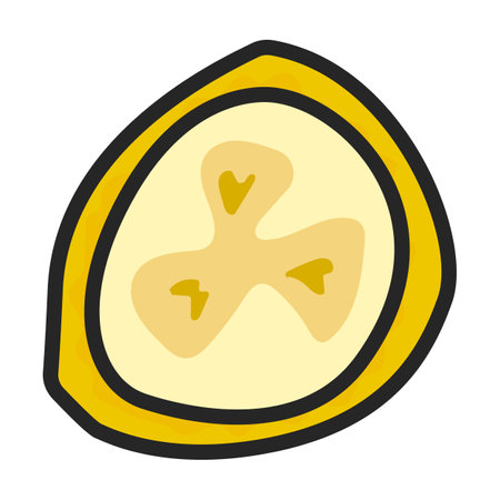 Banana vector icon.Color vector logo isolated on white background banana.のイラスト素材