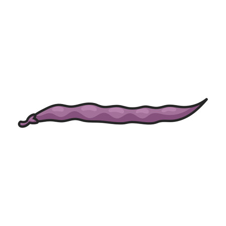 Bean of pod vector icon.Color vector logo isolated on white background bean of pod.のイラスト素材