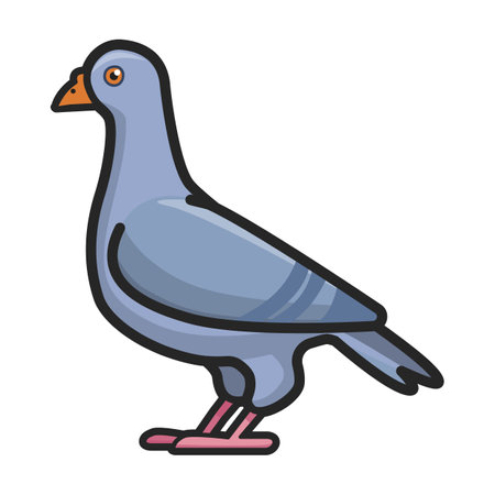 Dove of peace vector icon.Color vector logo isolated on white background dove of peace.のイラスト素材