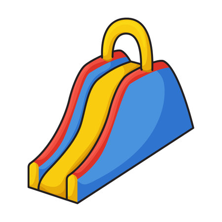 Water slide vector icon.Color vector logo isolated on white background water slide.のイラスト素材
