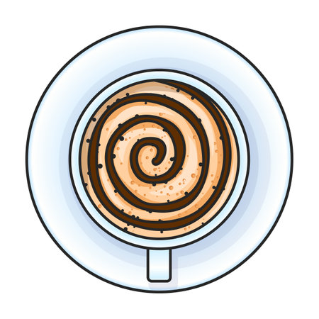 Coffee vector icon.Color vector logo isolated on white background coffee.のイラスト素材