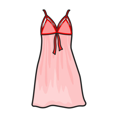 Peignoir vector icon.Color vector logo isolated on white background peignoir.のイラスト素材