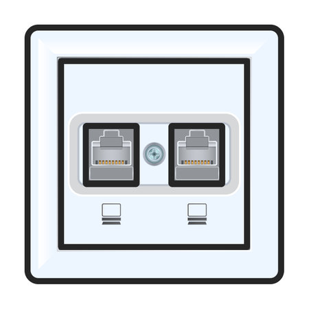 Socket of switch vector icon.Color vector logo isolated on white background socket of switch.