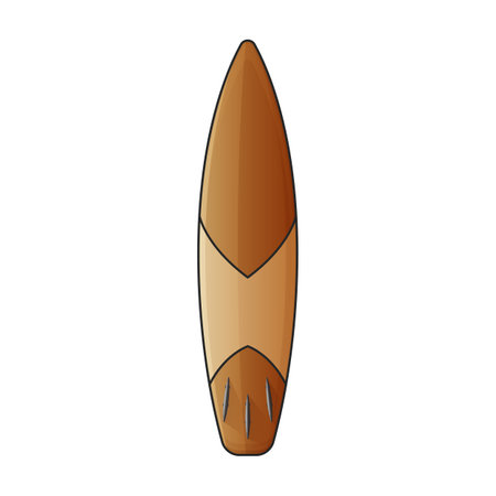 Surfboard vector icon.Color vector logo isolated on white background surfboard.のイラスト素材