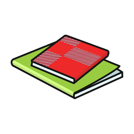 Stack of books vector icon. Color vector logo isolated on white background stack of books.のイラスト素材