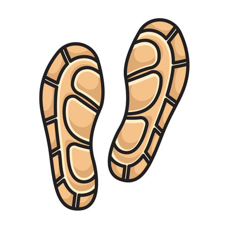 Print of shoe vector icon. Color vector logo isolated on white background print of shoe.のイラスト素材