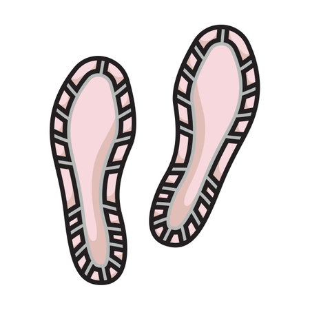 Print of shoe vector icon. Color vector logo isolated on white background print of shoe.のイラスト素材