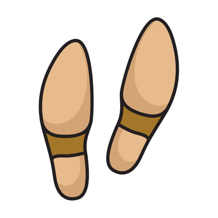 Print of shoe vector icon. Color vector logo isolated on white background print of shoe.のイラスト素材