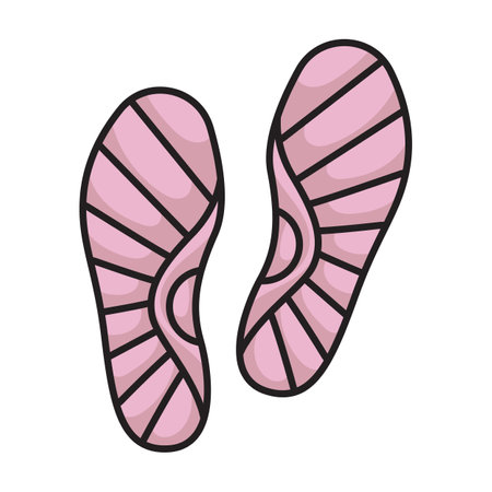 Print of shoe vector icon. Color vector logo isolated on white background print of shoe.のイラスト素材