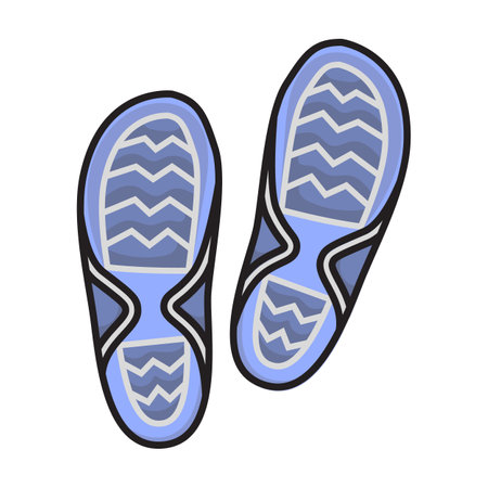 Print of shoe vector icon. Color vector logo isolated on white background print of shoe.のイラスト素材